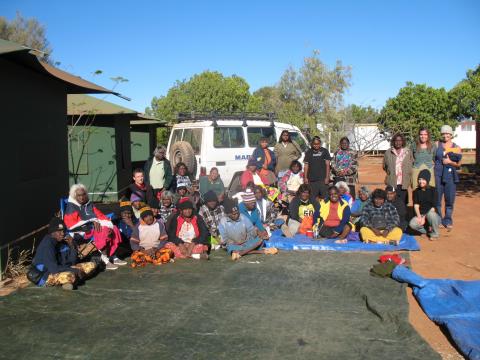 Group Shot Barkly Artists Camp 2009