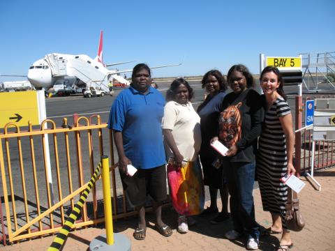 Group portrait at the Airport